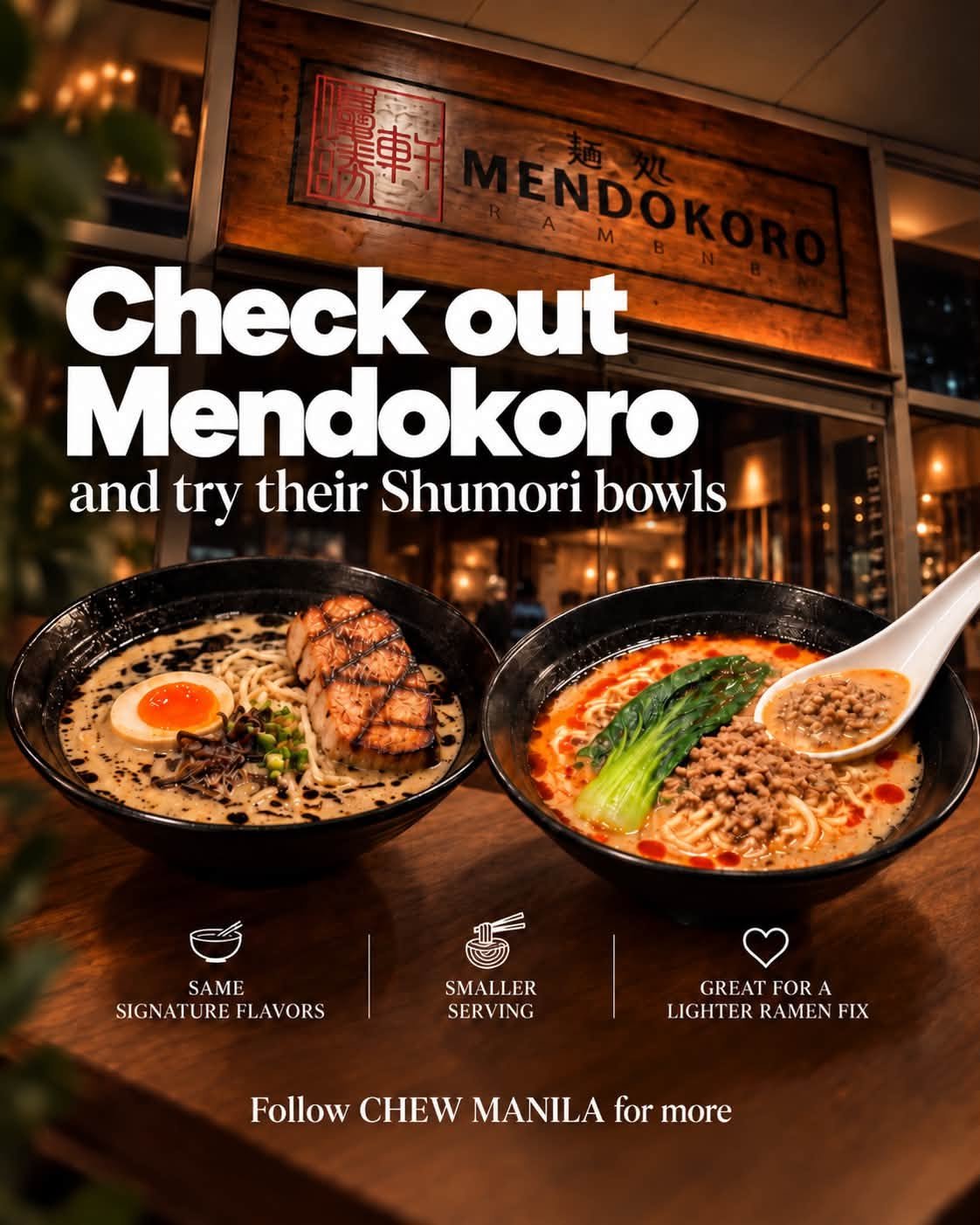 Mendokoro now has smaller bowls 🍜 · slide 4 of 4